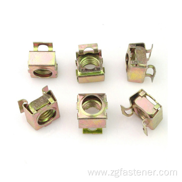 Cassette nut cage nut with color zinc plated cage nut